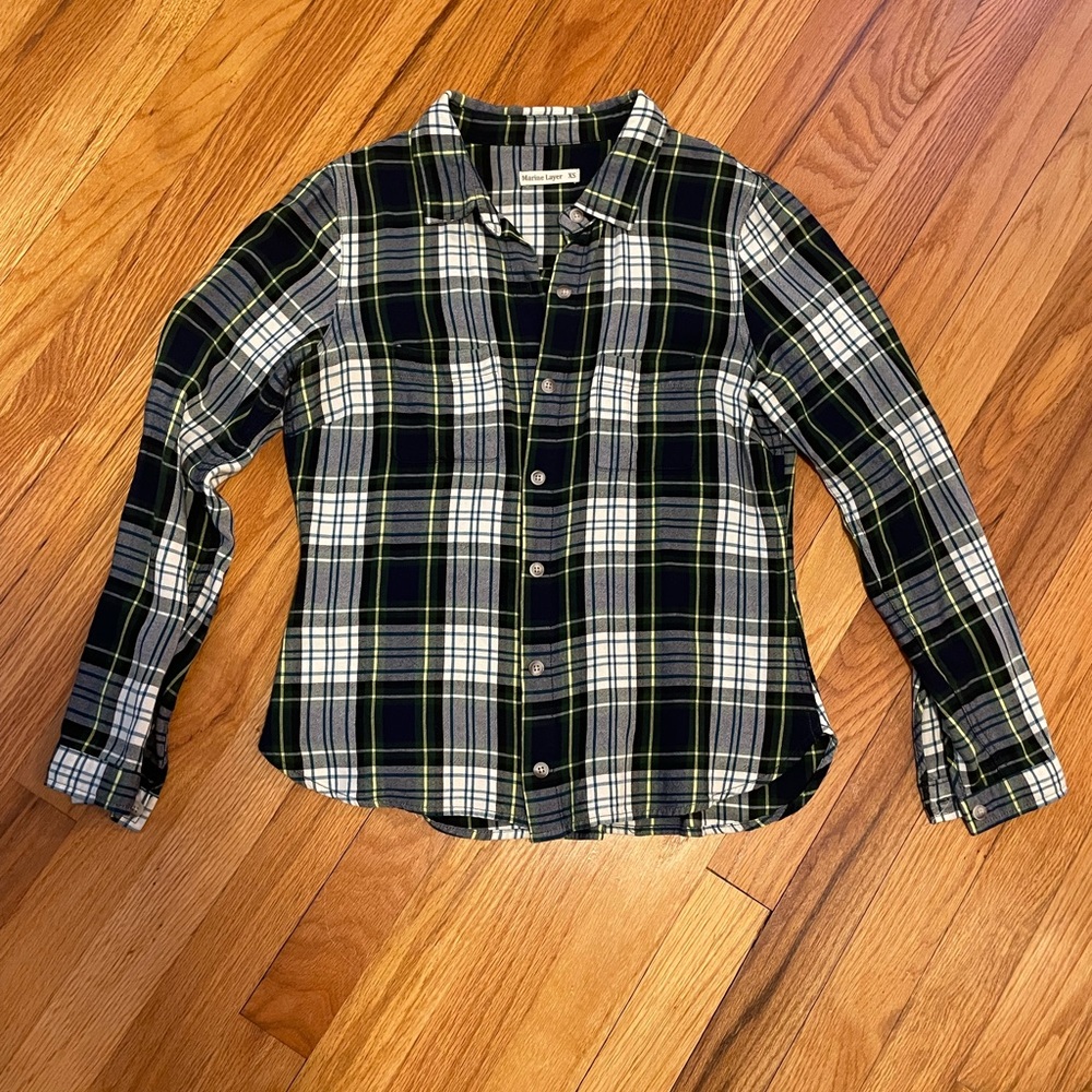 Marine Layer Dahlia Plaid shirt